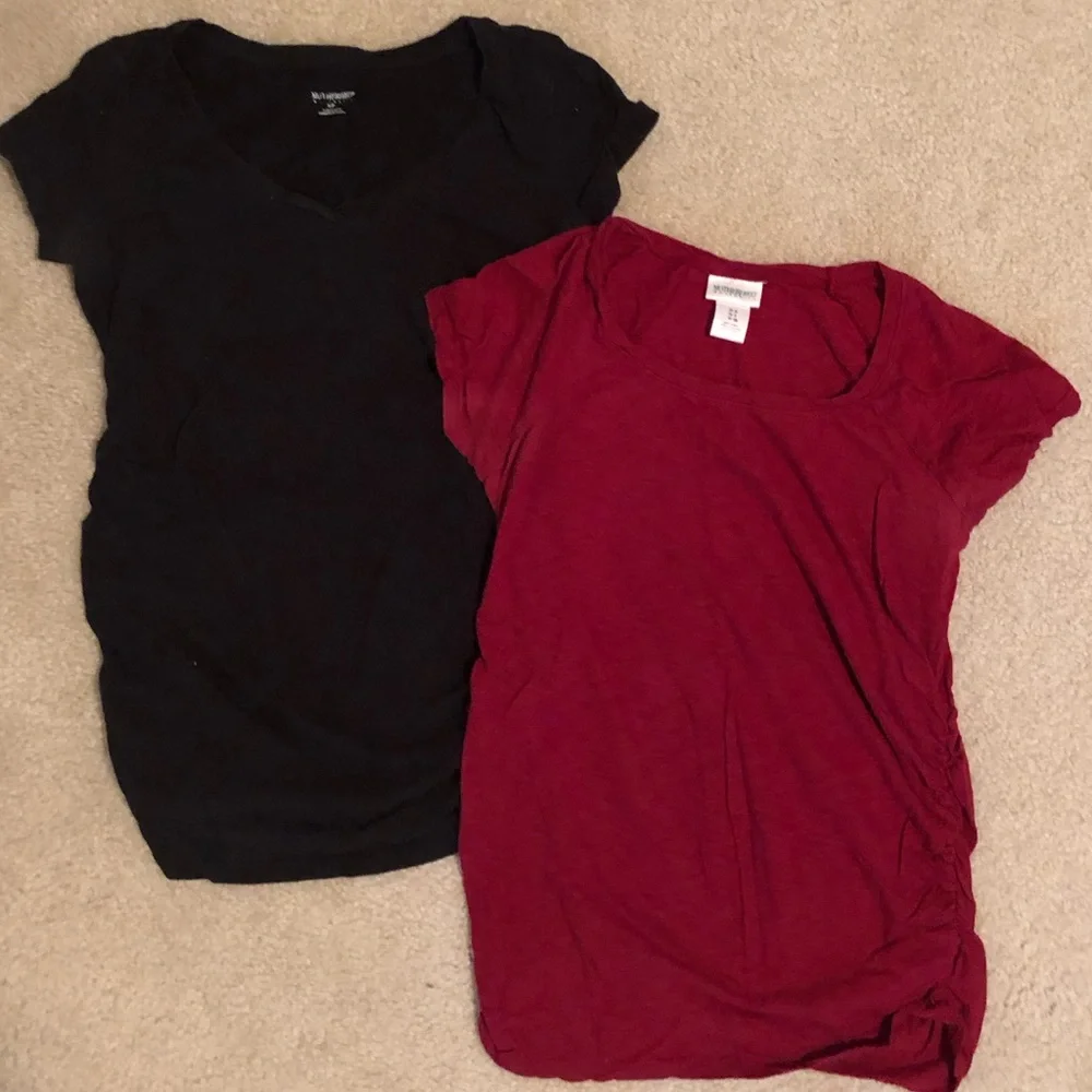 2 Motherhood Maternity long casual tops size S - Picture 3 of 5